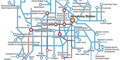 Kartta hiroshima liikenne